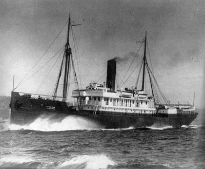 This is the passenger liner that two liquored-up would-be pirates tried to hijack in 1910. The S.S. Buckman as it likely appeared during the piracy attempt.